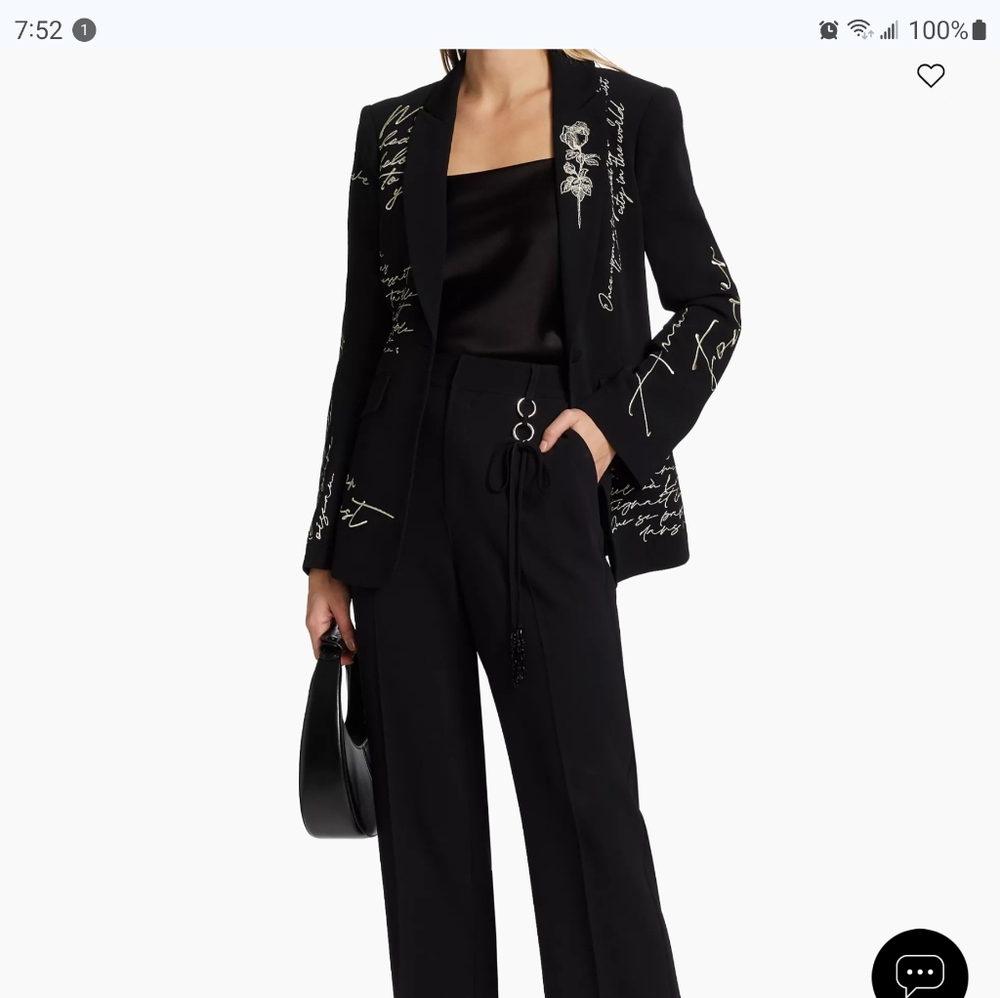 $595 NEW CINQ A SEPT CHEYENNE AMOUR BLAZER 14, FIFTH SAKS AVENUE,  SOLD OUT